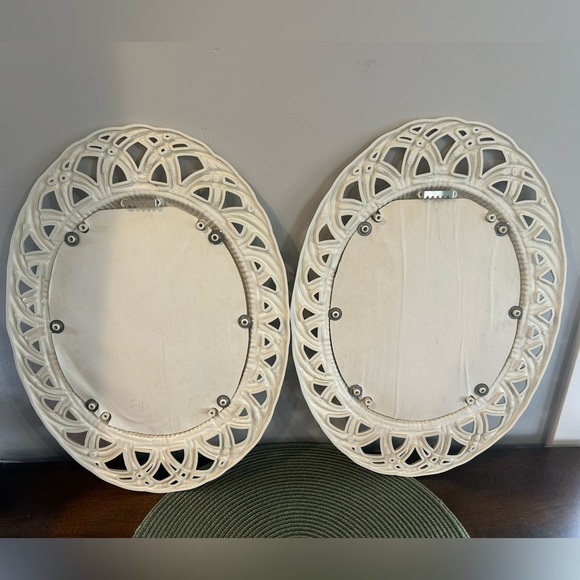 2-Vintage 1970s Burwood #8555 Faux Bamboo Flower Botanical Pictures Framed Decor - Picture 2 of 10